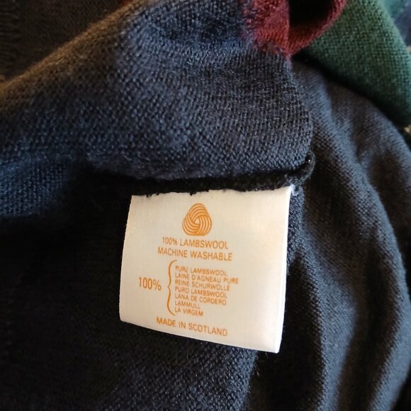 PRINGLE OF SCOTLAND - Vtg argyle wool sweater - Sz M - Picture 4 of 5
